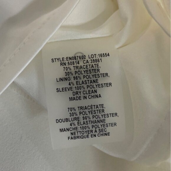 Elie Tahari Women's White Sheath Long Sleeve Zip Up Dress Sz 6 - NWT - Picture 9 of 11